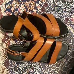 Womens leather sandals size 8